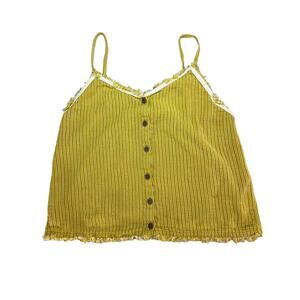 White Crow tank top‎ womens XS 100% Cotton Boho Hippie Coquette Coastal Western